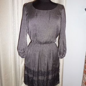 MAX STUDIO Sz M Black Scook Neck 3/4 sleeves.